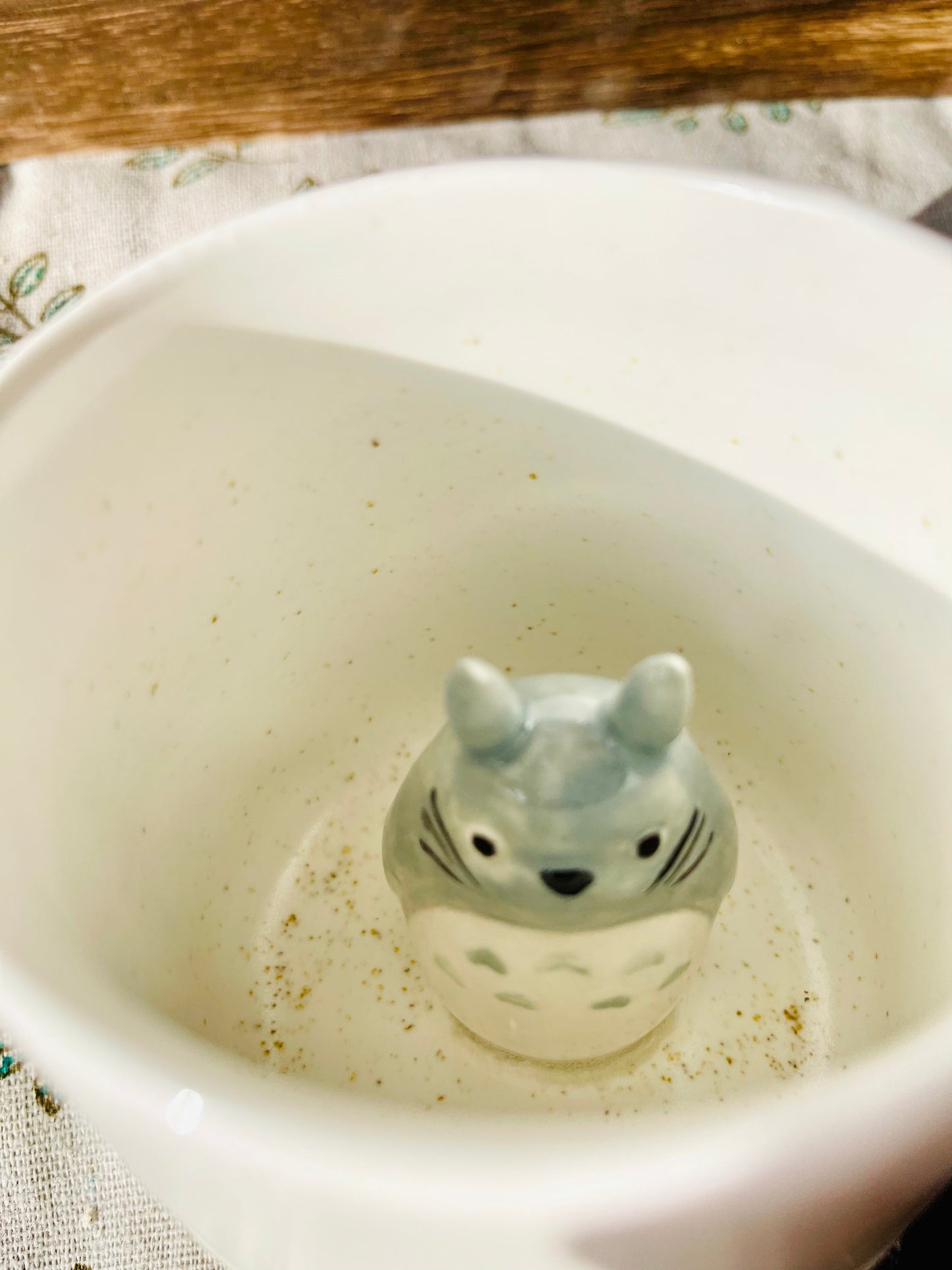 My Neighbor Totoro Handmade Anime Ceramic Mug, Character Inside Mug for Gifts