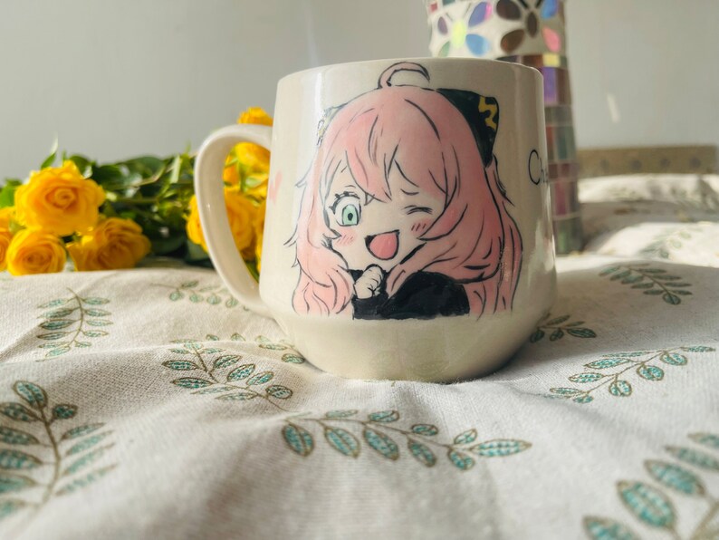 Spy Anime-Inspired Ceramic Mug, Anime Mug With Japanese Anime Art