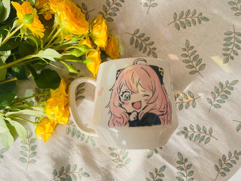 Spy Anime-Inspired Ceramic Mug, Anime Mug With Japanese Anime Art