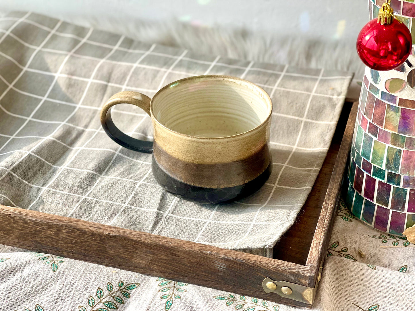 Ceramic Mug With A Retro Flair, Personalized Ceramic Mug, Custom Name/Logo