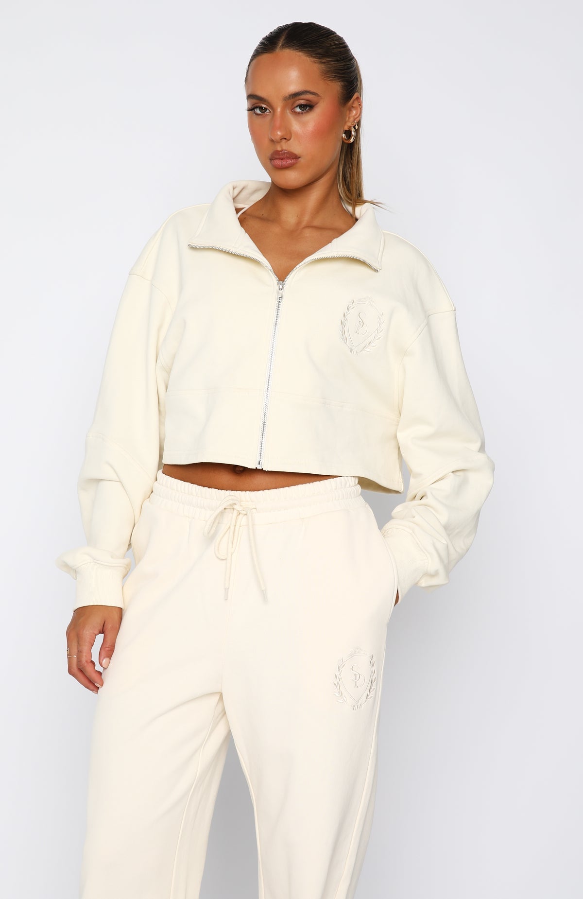 Yasmin Zip Front Sweater Buttercream