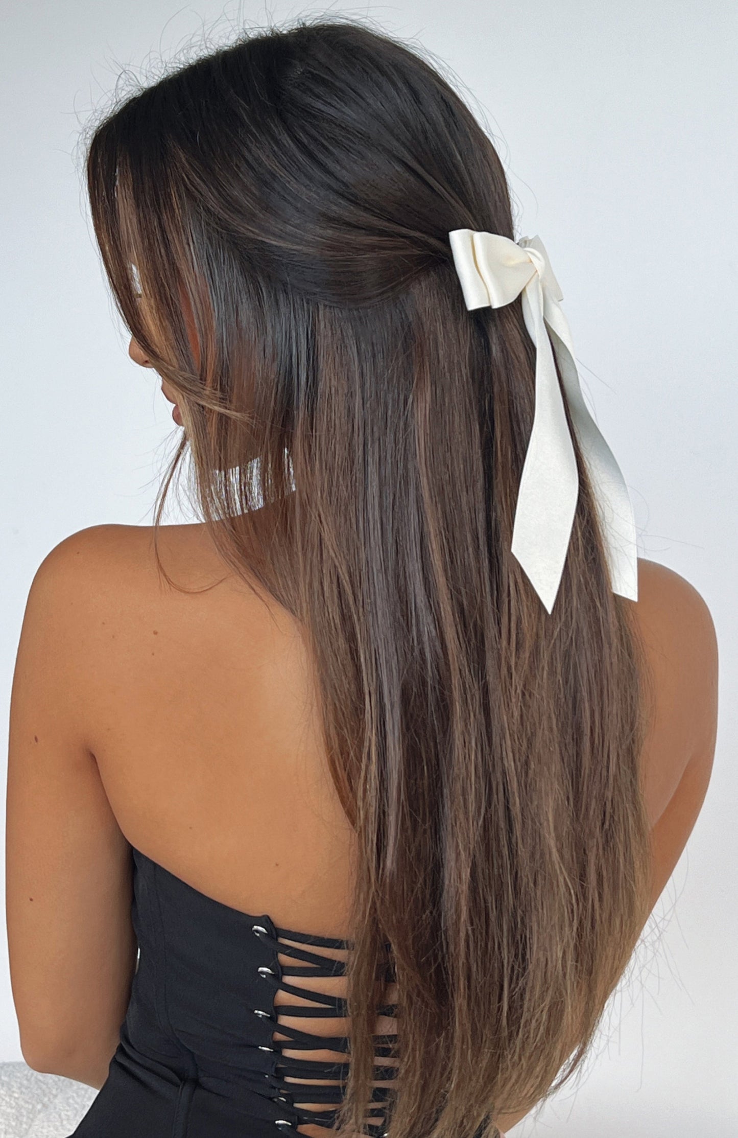 Sweet Serenity Bow Hair Clip Cream