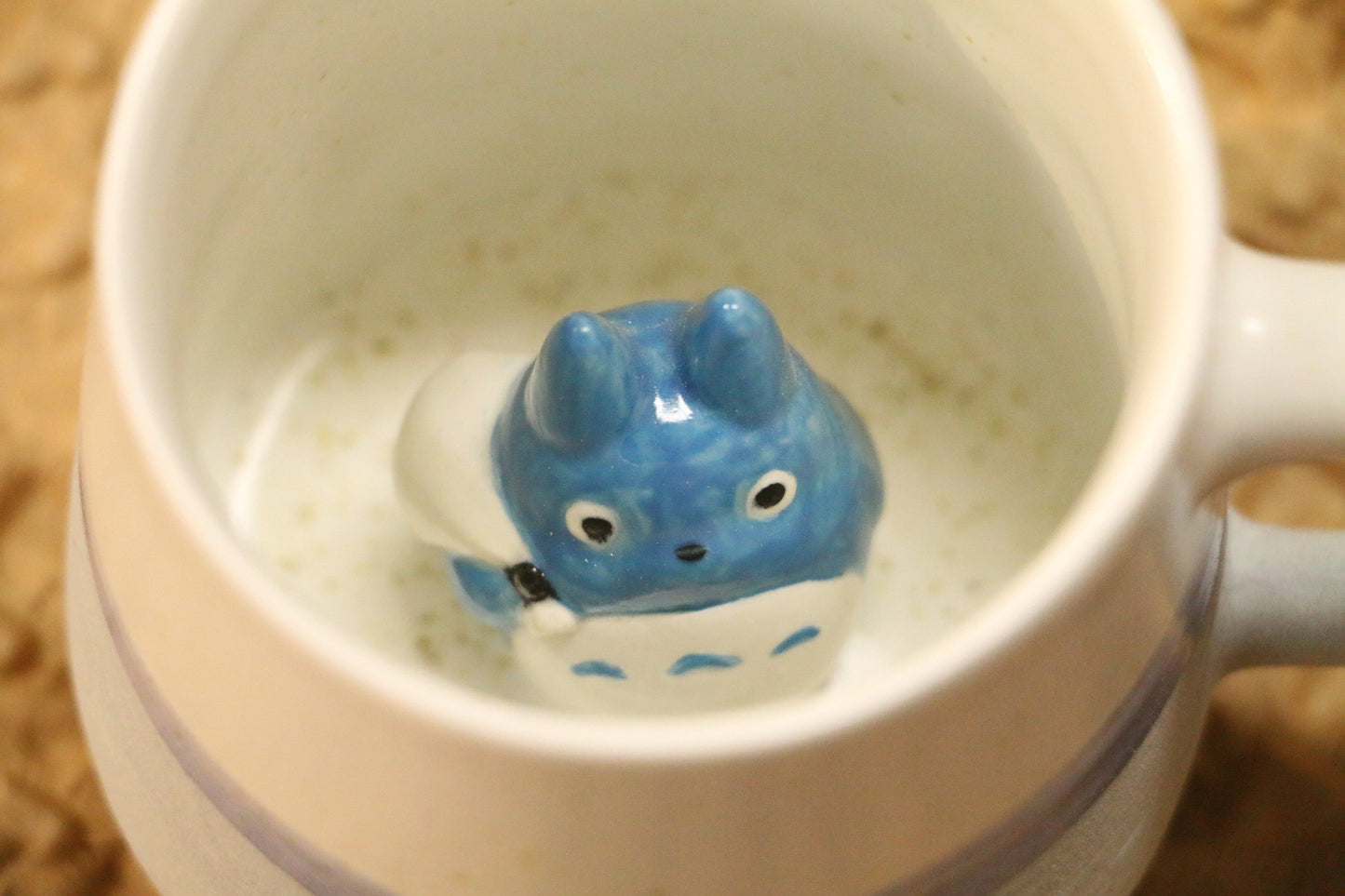 My Neighbor Totoro Handmade Anime Ceramic Mug, Character Inside Mug for Gifts