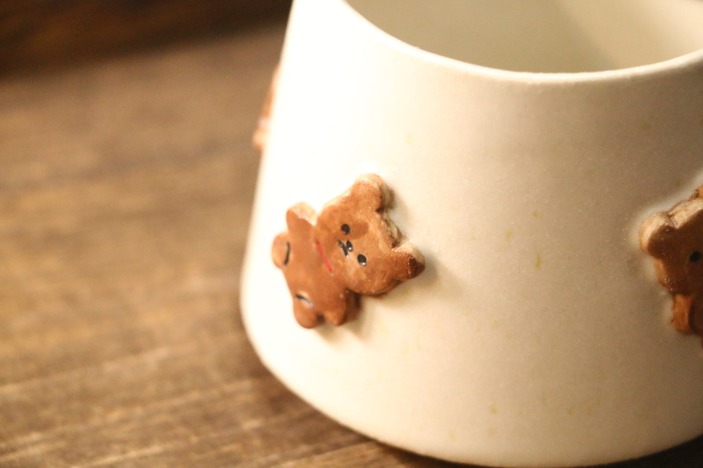 Cute 3D Bear Handmade Ceramic Coffee Mugs for Unique Gifts