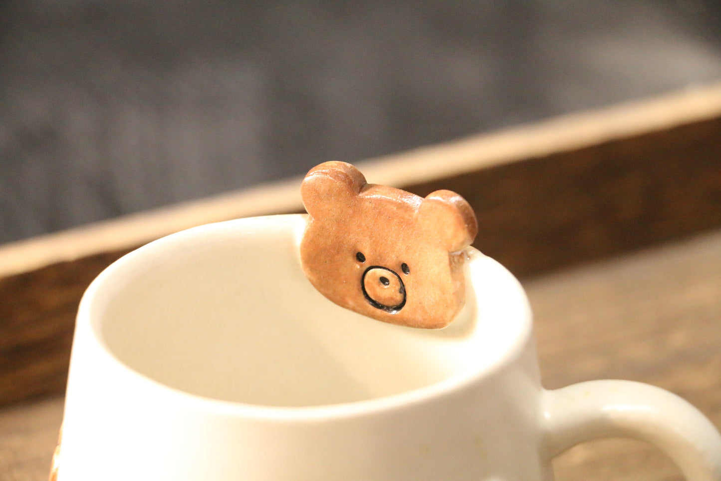 Cute 3D Bear Handmade Ceramic Coffee Mugs for Unique Gifts