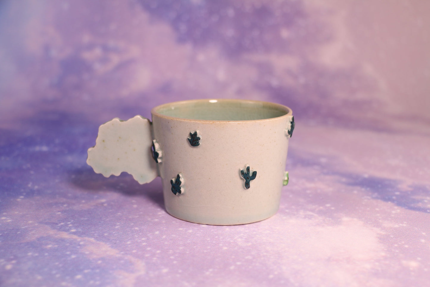 Handmade Cactus Ice Crack Glaze Ceramic Mugs for Housewarming Gifts