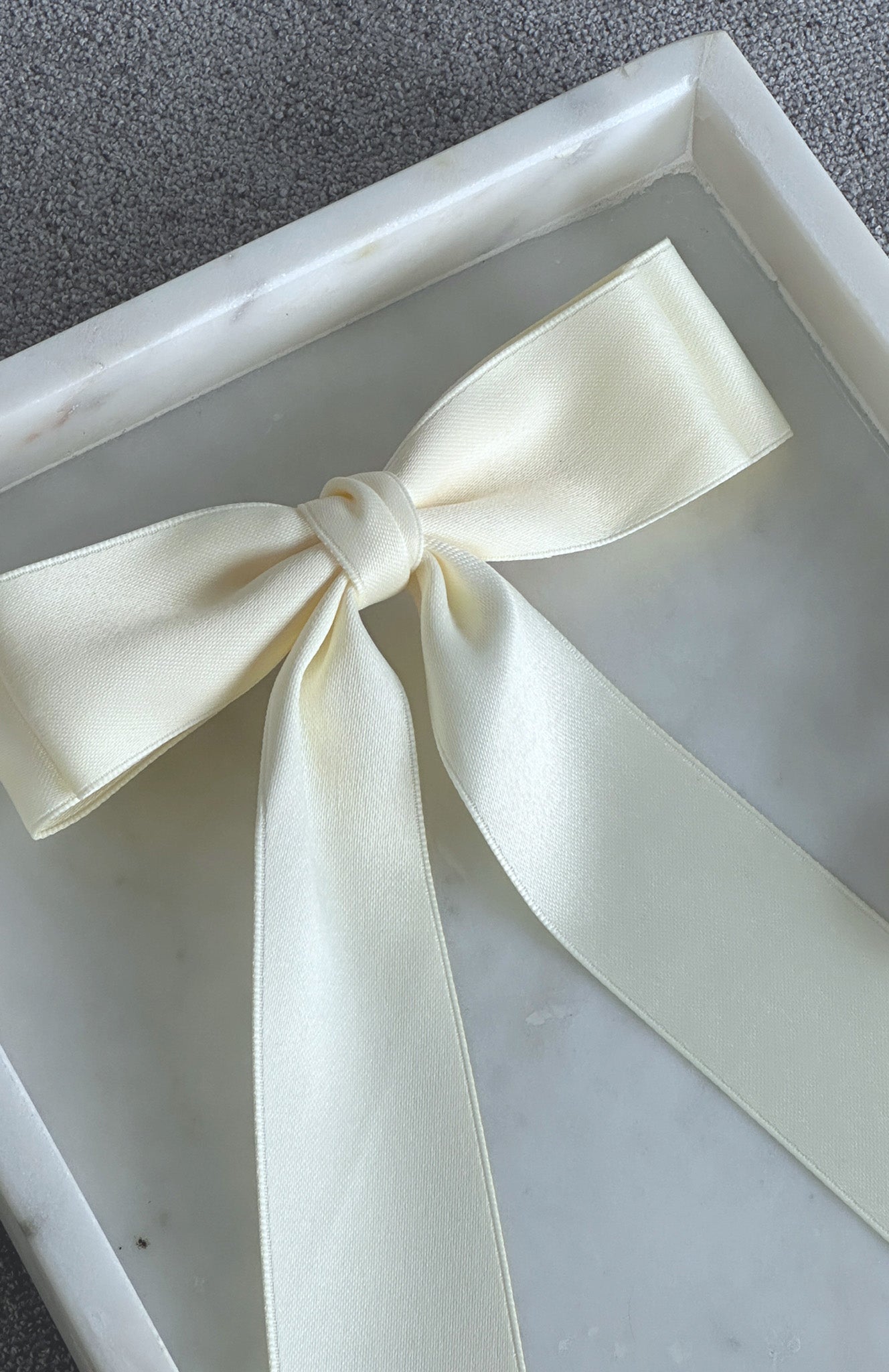 Sweet Serenity Bow Hair Clip Cream