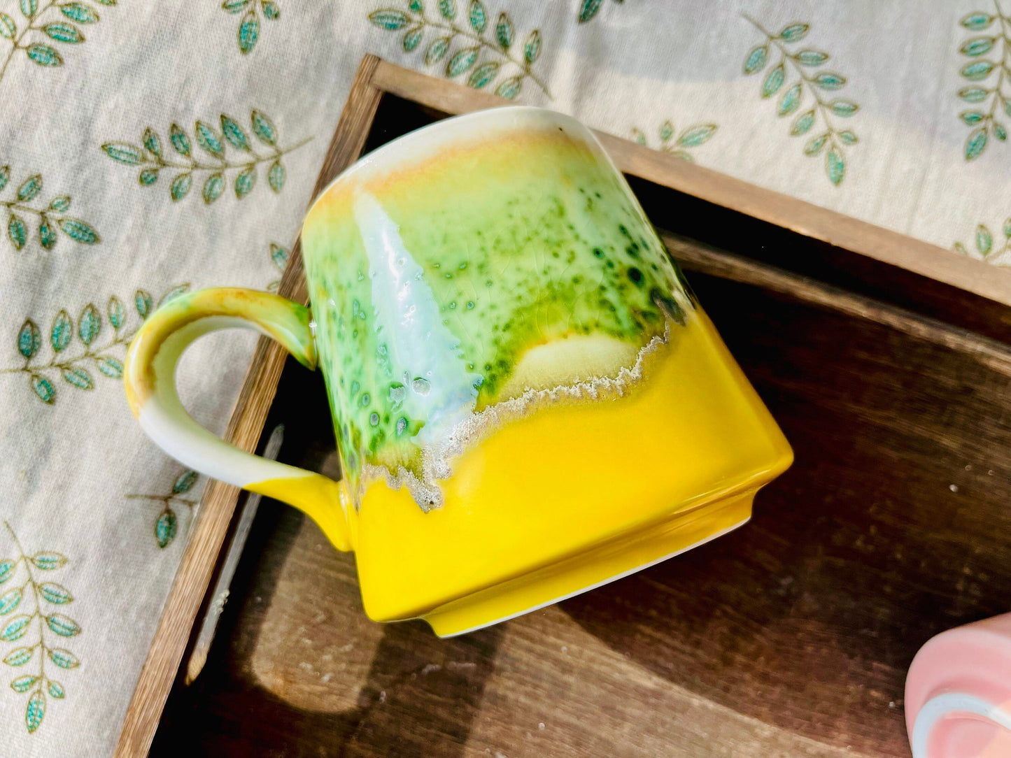 Retro Handmade Ceramic Mugs, Personalized Ceramic Cup for Coffee Lovers